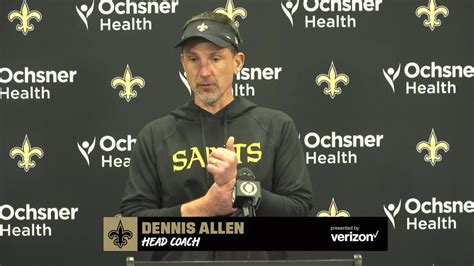 New Orleans Saints head coach Dennis Allen talks Week 12 at San Francisco 49ers 11/25/2022