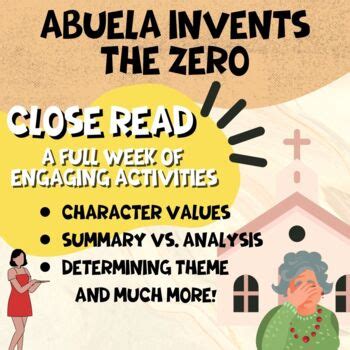 "Abuela Invents the Zero" CLOSE READ by Writing the Wave | TPT