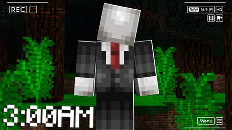 Do Not Use The Slenderman Minecraft skin at 3AM.. - YouTube