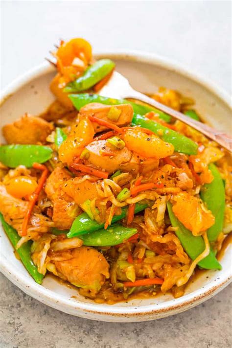 Mandarin Chicken Stir-Fry (Easy & Healthy!) - Averie Cooks