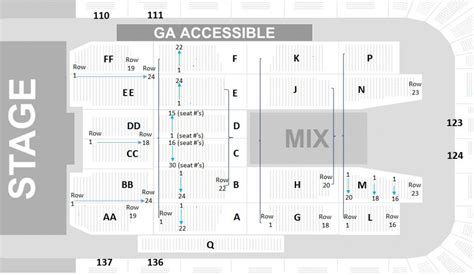 Detailed Cmac Seating Chart