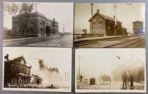 Postcards-Train Depots Wyoming Real Photo - Matthew Bullock Auctioneers