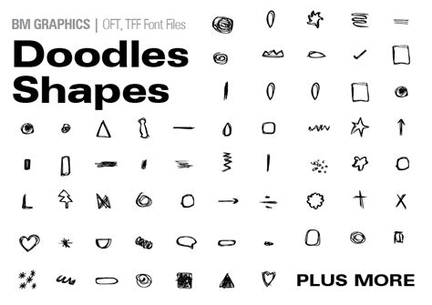 Doodle Shapes Font by GraphicsBam Fonts · Creative Fabrica