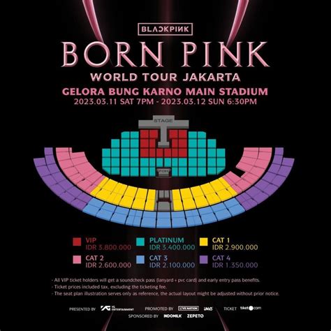 BLACKPINK Fix Konser di GBK, Ini Seatplan dan Harganya