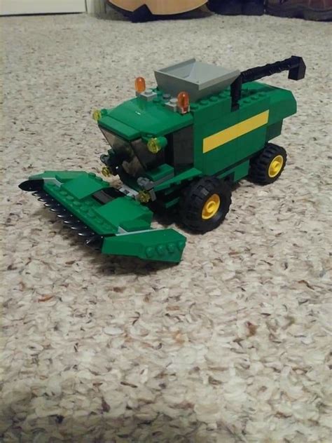 Lego Combine Moc | Lego Tractor, Lego Technic