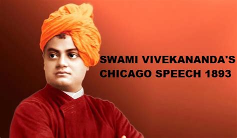 Swami Vivekananda Chicago Speech 1893: Iconic quotes at the Parliament ...