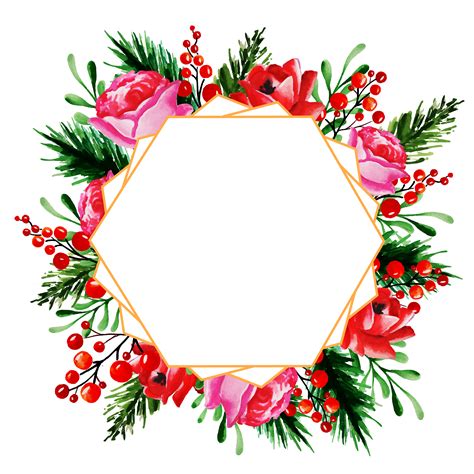 Floral Photo Frame Png