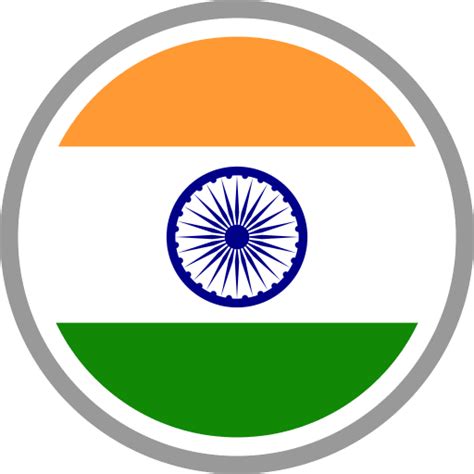 India Flag Round Circle icon PNG and SVG Vector Free Download