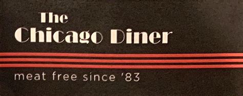 The Chicago Diner Menu (Scanned Menu With Prices)