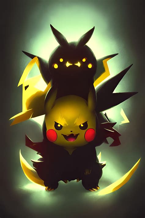 Evil Pikachu has a dark side | Pikachu, Evil, Dark side