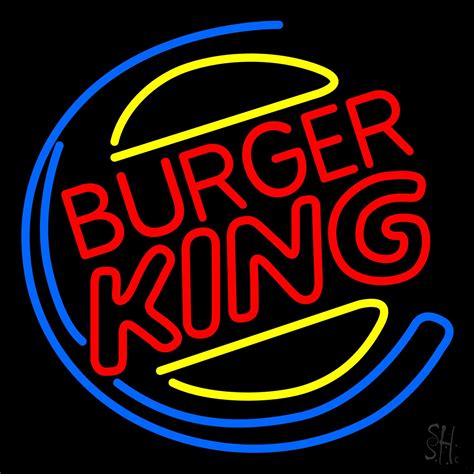 Burger King Double Stroke Neon Sign | Burgers Neon Signs - Every Thing Neon