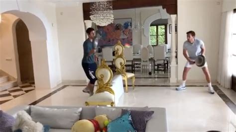 Novak Djokovic Plays Tennis in His House With Frying Pans | WKKY ...