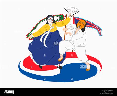 Traditional korean mask dance hi-res stock photography and images - Alamy