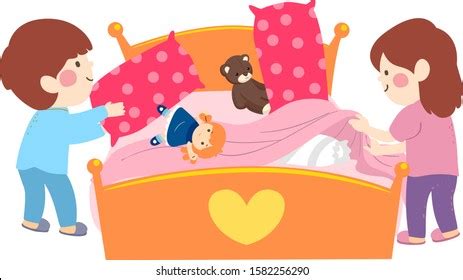 Kids Arrange Bed: Over 35 Royalty-Free Licensable Stock Vectors & Vector Art | Shutterstock