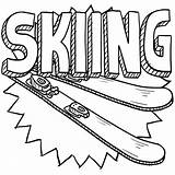 Ski Coloring Pages sketch template