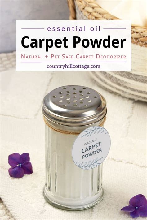 DIY Carpet Powder {Homemade Carpet Deodorizer - Pet Safe}