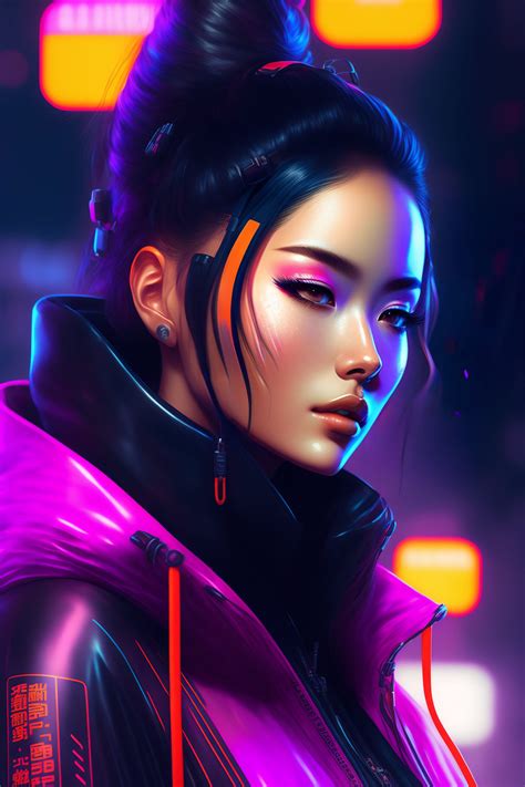 Lexica - Detailed portrait Neon Operator Girl, cyberpunk futuristic ...