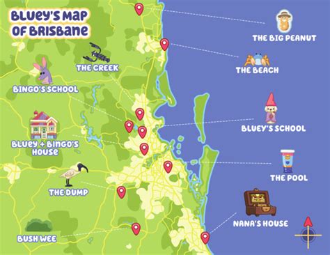 Bluey Map of Brisbane | PDF