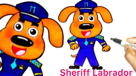 Manhole Cover Rescues |How To Draw Sheriff Labrador | Sheriff Labrador | Kids Cartoon | Baby Bus ...