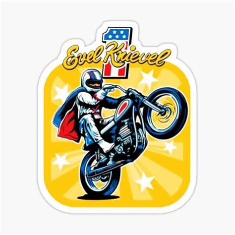 Evel Knievel Stickers | Redbubble