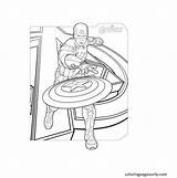 Marvel Captain America Coloring Pages sketch template