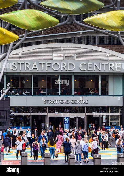 Stratford Centre Shopping Centre and market in Stratford East London UK. Built in 1974 it was ...