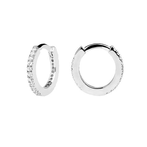 Buy Celeste Mini Hoops at P D PAOLA ® | Free Shipping. | Hoop earrings small, Silver, Silver hoops
