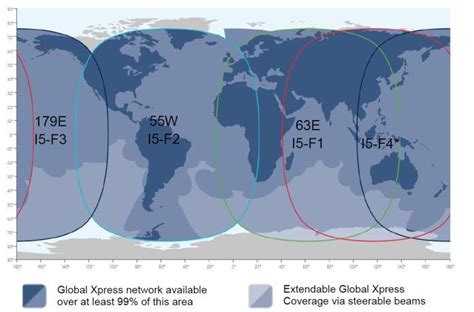 INMARSAT Global Xpress coverage map | Download Scientific Diagram