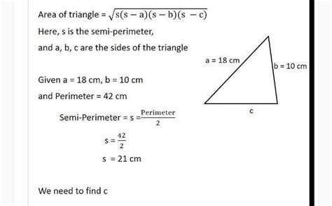 Find the semi-perimeter of a triangle whose sides are 5cm, 8cm and 11cm ...