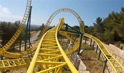 Eurofighter Roller Coaster POV Front Seat Zoosafari Fasanolandia Italy ...