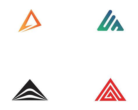 pyramid logo and symbol Business abstract design template vector 596989 ...