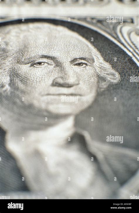 Close up of George Washington on a one dollar bill Stock Photo - Alamy