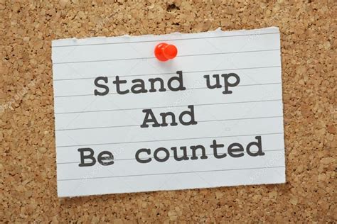 Stand Up and Be Counted Stock Photo by ©thinglass 52458499