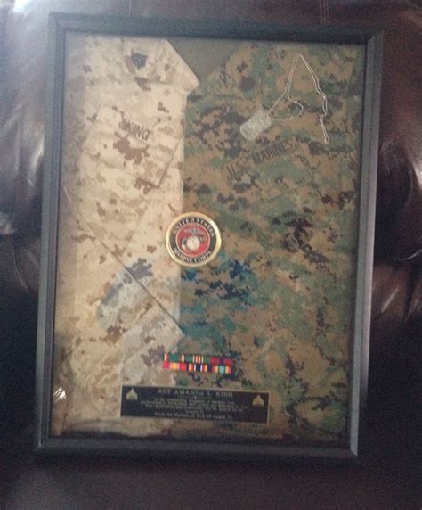 Pin by Wendy Silvera on My Marine Corps | Military shadow box, Shadow box, Marine corps wall decor