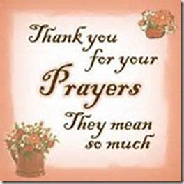 thank you for your thoughts and prayers words | Thank You For The Prayers – My Daily Musing ...