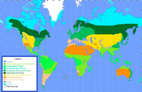 TEMPERATE GRASSLAND - Biome Map