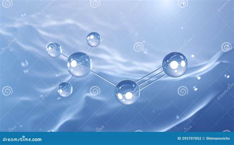 Acetonitrile Molecular Structure, 3d Model Molecule, Organic Nitrile ...