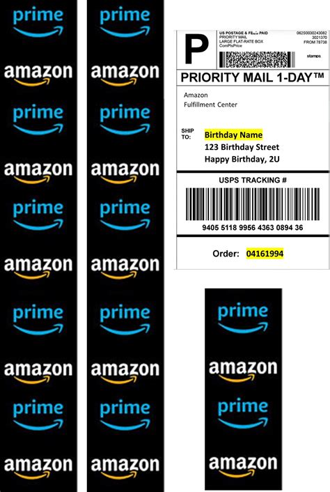 Amazon Label | Amazon Prime | Cake Topper – Shore Cake Supply