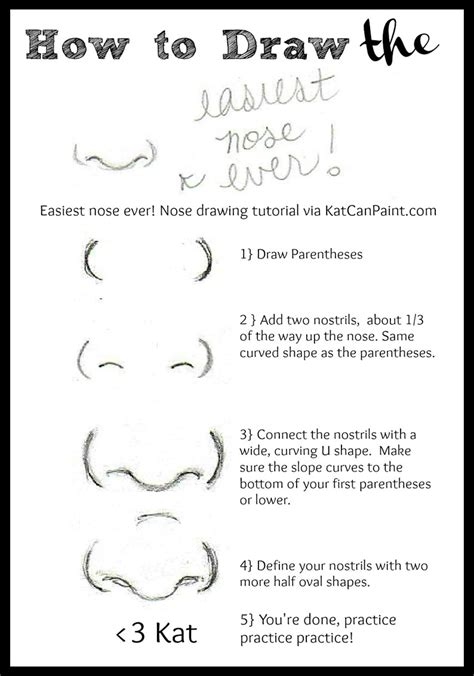 Simple nose :) - Learn how to draw