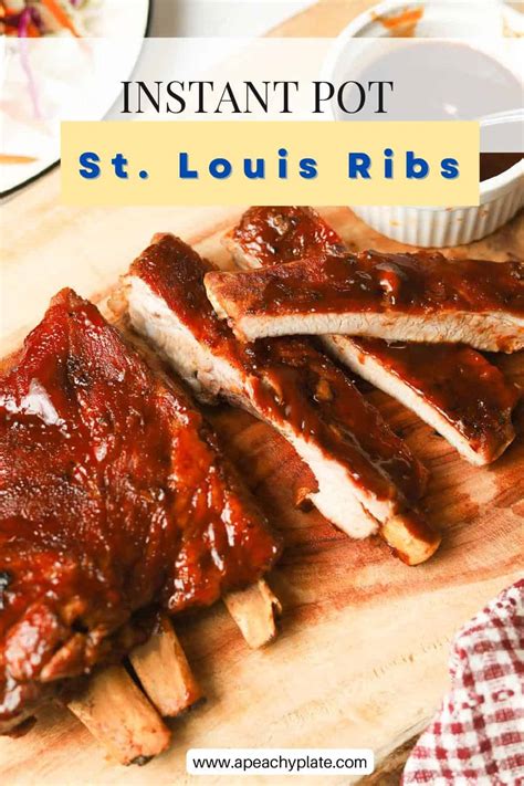 Instant Pot St. Louis Ribs with Apple Juice - A Peachy Plate