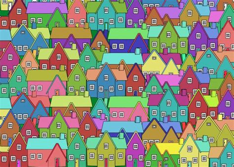 Neighborhood In Color Free Stock Photo - Public Domain Pictures