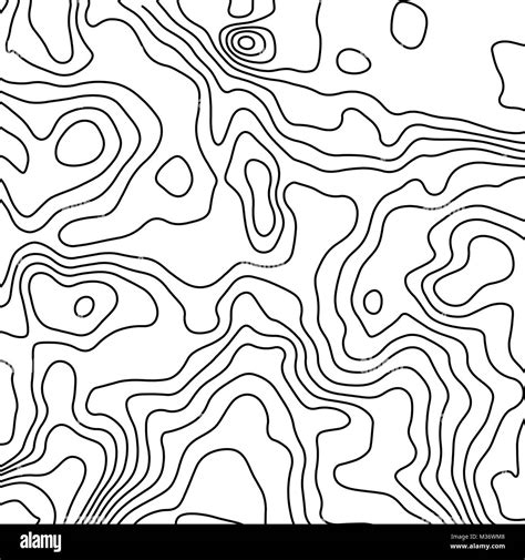 Geometric topography pattern. Landscape terrain. Vector illustration ...