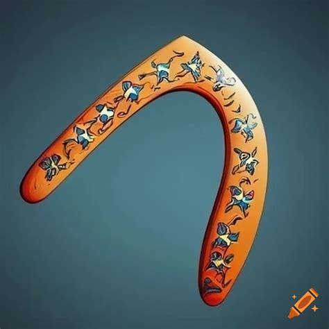 Retro king arthur inspired boomerang