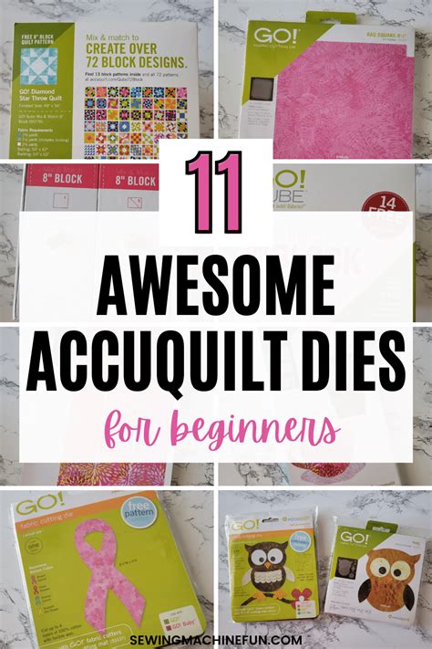 11 AccuQuilt Go! Dies To Love For Fabric Cutting