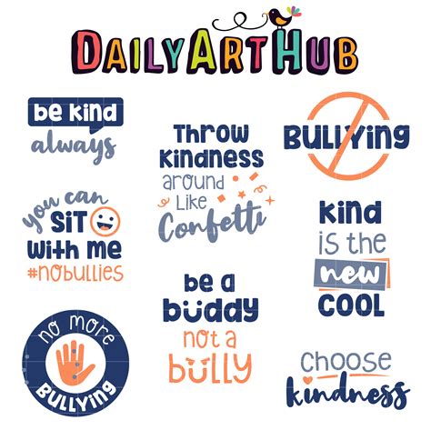 Anti-Bullying Quotes Clip Art Set – Daily Art Hub – Free Clip Art Everyday