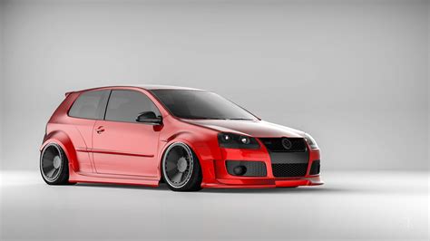 VW Golf V GTI widebody on Behance