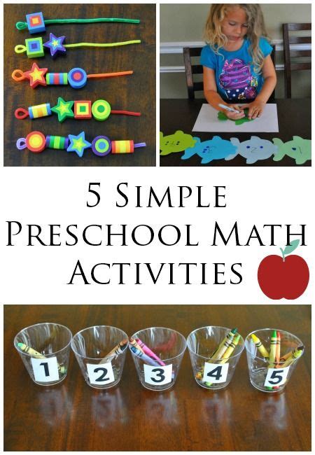 5 Simple Preschool Math Activities - Mom it Forward | Math activities preschool, Math activities ...