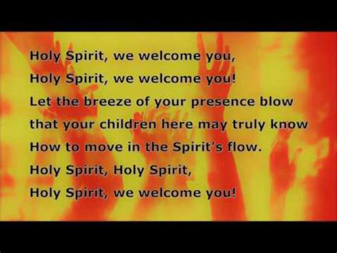 Chords for Holy Spirit, We Welcome You (With Lyrics)