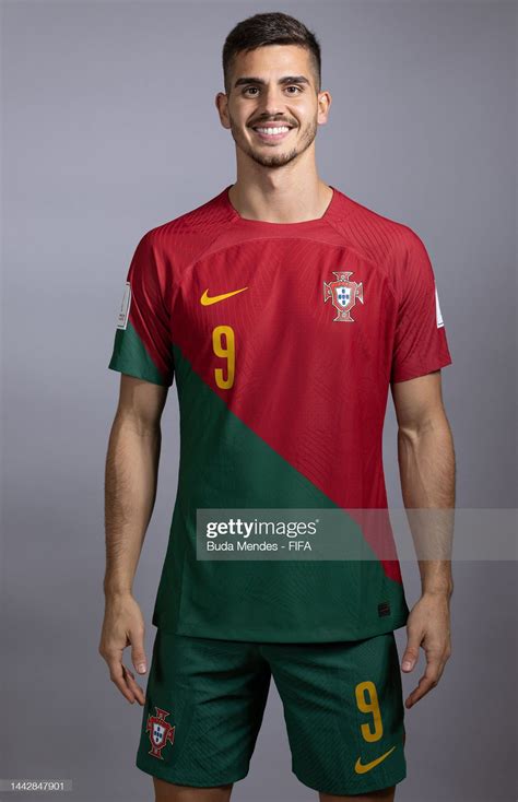 Andre Silva of Portugal poses during the official FIFA World Cup ...