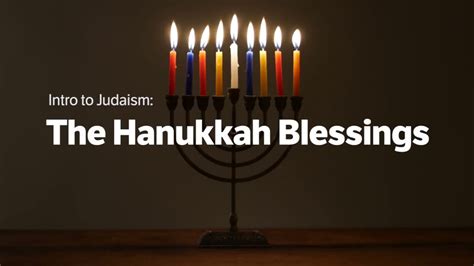 How to Light Hanukkah Candles - YouTube